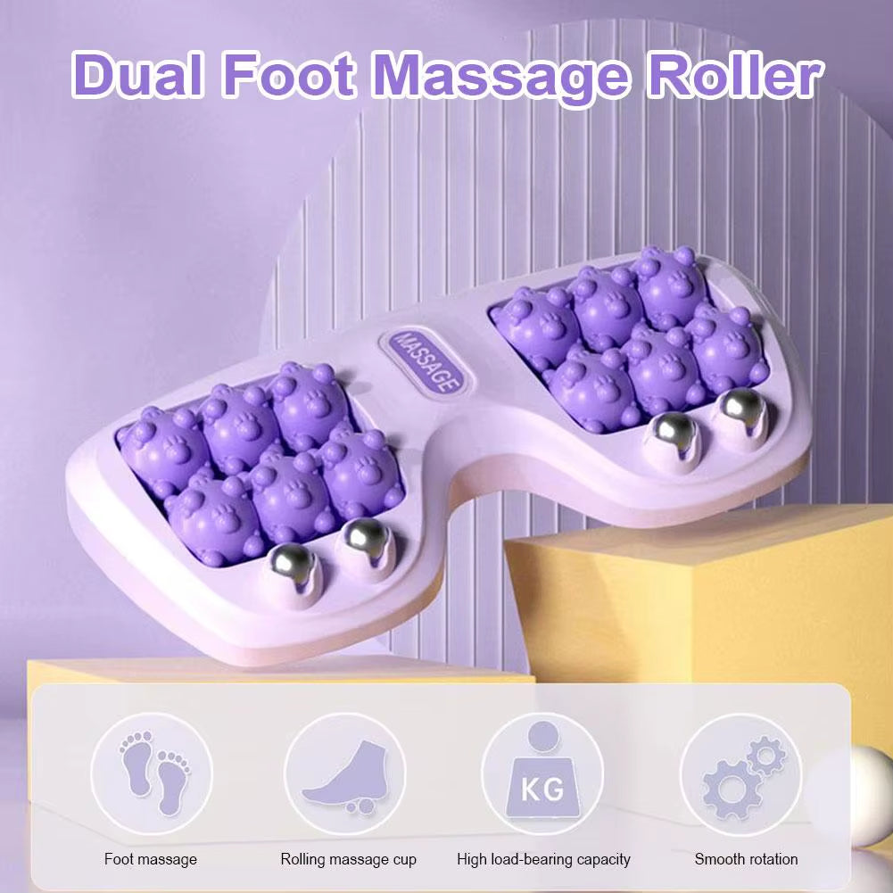 1PCS Portable Dual Foot Massage Roller Cat Claw Foot Therapy Foot Massage Instrument Relaxation Point Stimulation Magnetic Rolle