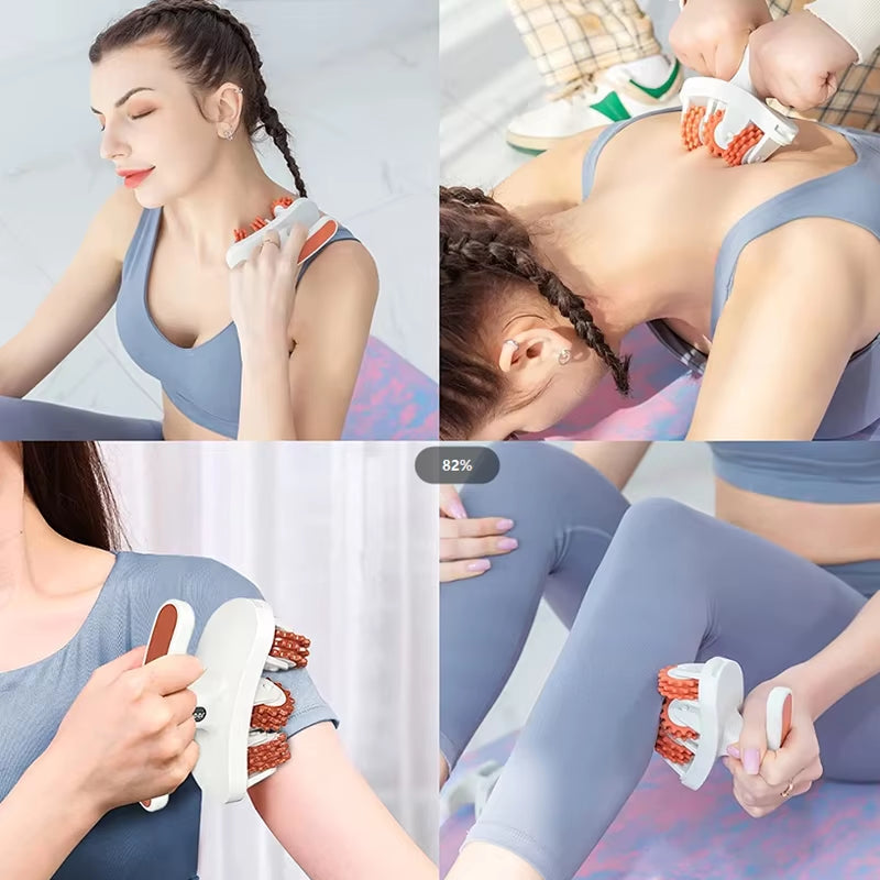 Anti Cellulite Massager Roller Manual Muscle Massager for Neck Shoulder Back Arm Leg Relieve Soreness Shape Body Roller Tech